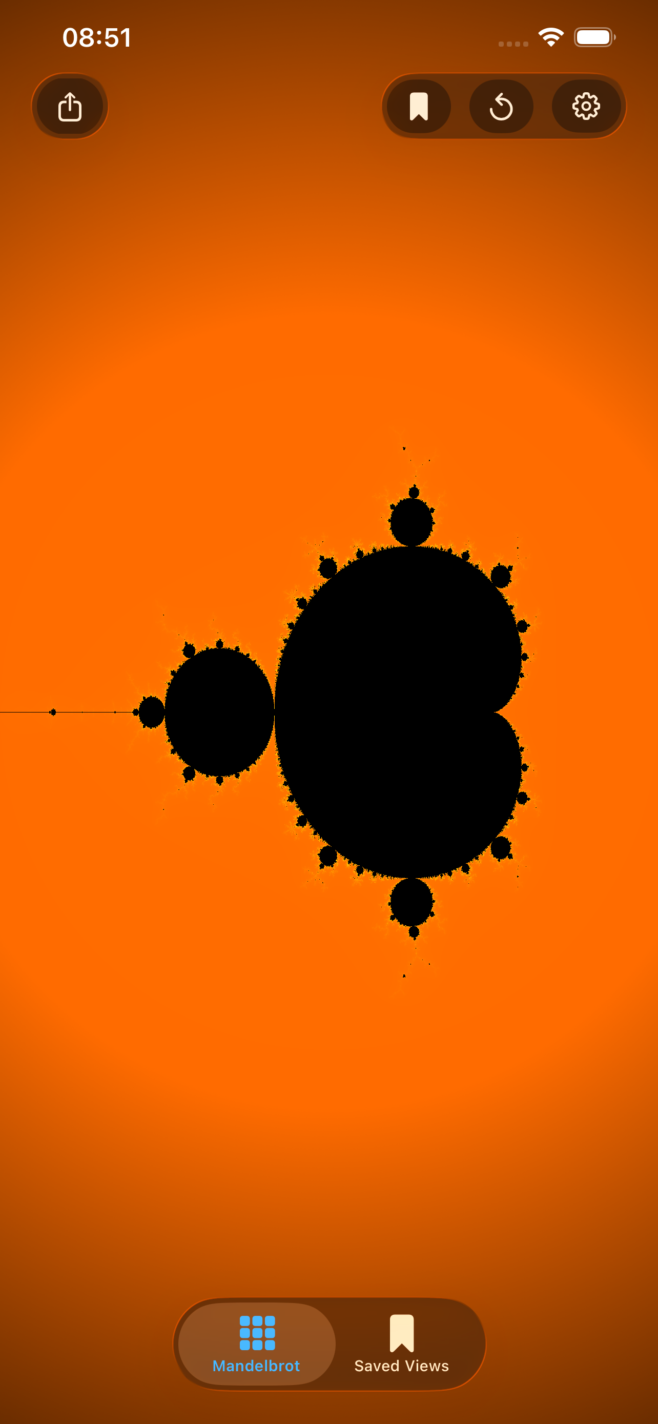 Mandel-Zoom App - Main View